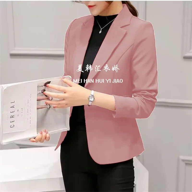 Slim Fit Women's Business Jacket Commuter StyleSmall Size Office Goddess Suit Top Casual ElegantChinese Fashion Coat