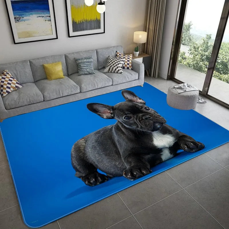 3D Vision Cat Carpet Dog Mat Boys' and Children's Room Decorative Carpet Sofa Area Coffee Tables Non-slip Soft Mat Bedroom