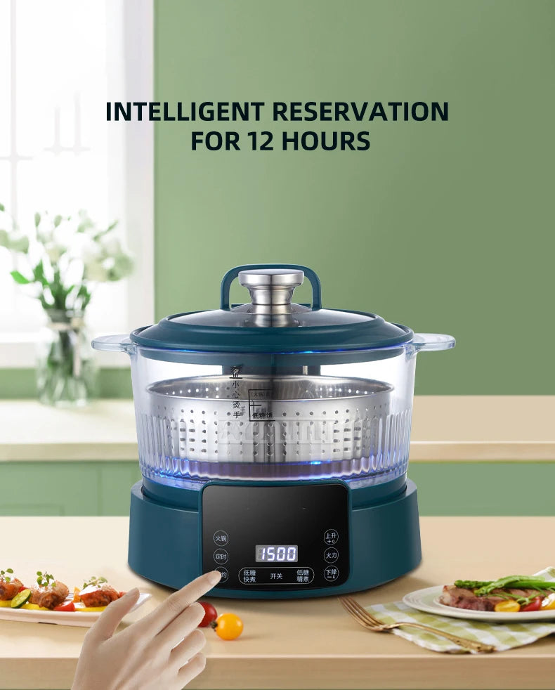 3L  Rice Soup Separation Lifting Electric Hot Pot Sugar-controlled Rice Cooker Household Intelligent Health Pot