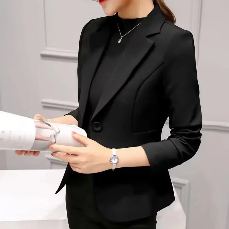 Slim Fit Women's Business Jacket Commuter StyleSmall Size Office Goddess Suit Top Casual ElegantChinese Fashion Coat