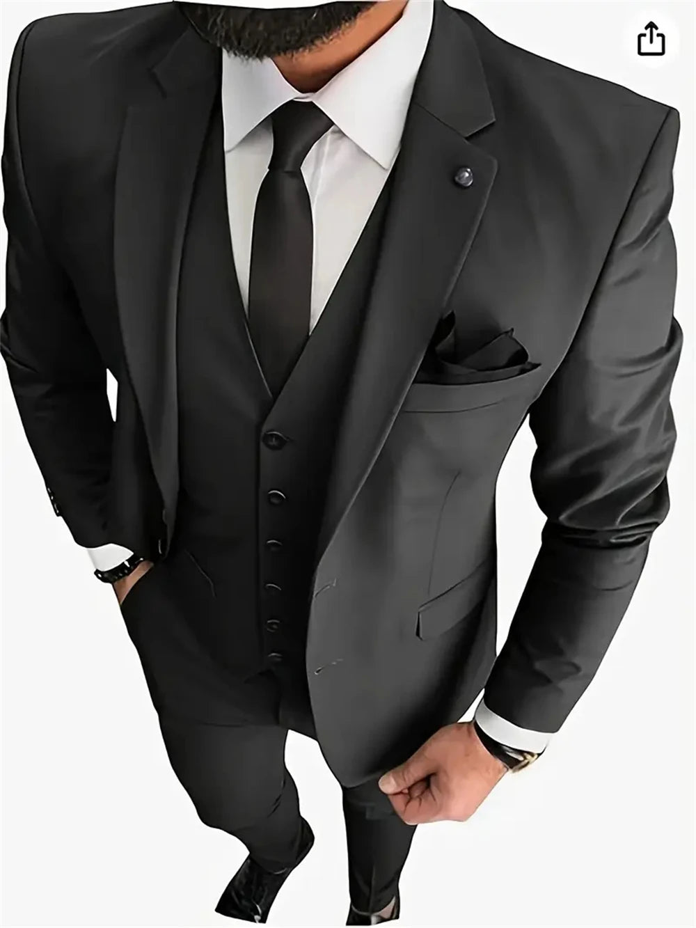 Costumes d'affaires pour hommes 3pcs