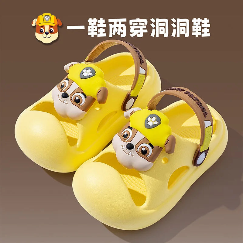 PAW Patrol Cartoon Anime Slippers Chase Cute Cool Anti slip and shock-absorbing EVA soft Slippers Beach Outdoor Boys Girls Gifts