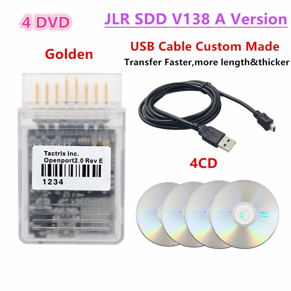 أداة ضبط رقاقة السيارة OBD2 عالية الجودة Tactrix Openport 2.0 ECU FLASH مفتوحة المنفذ 2.0 لسيارات B-enz المتعددة وماسح الأكواد J2534