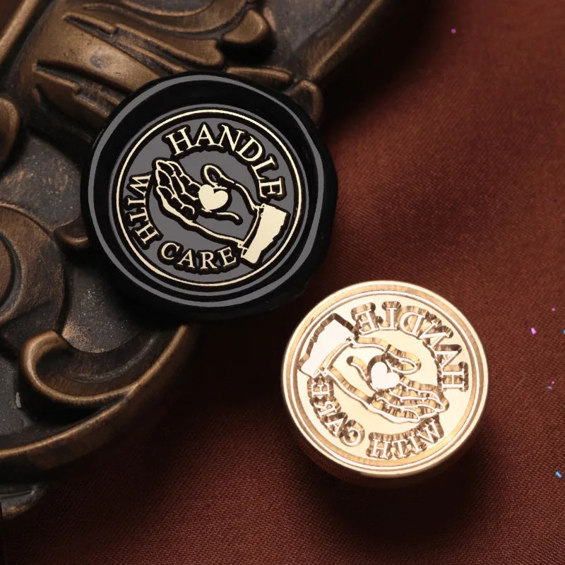 English Blessings Seal Head Wax Stamp Envelope Sealin Greeting Card Gifts Wedding Invitation,Thank You/Good Luck/Best Wishes