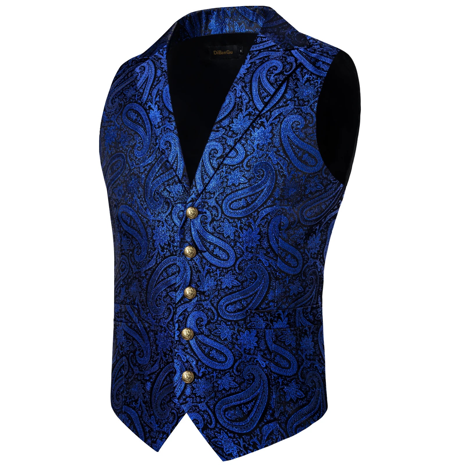 Boléro de costume bleu royal avec nœud papillon