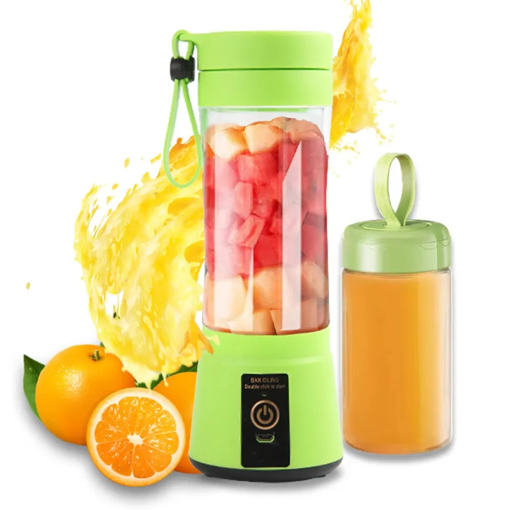 380ml Portable Electric Juicer Blender USB Rechargeable Fruit Smoothie Maker Mini Food Processor for Travel Workouts Kitchen