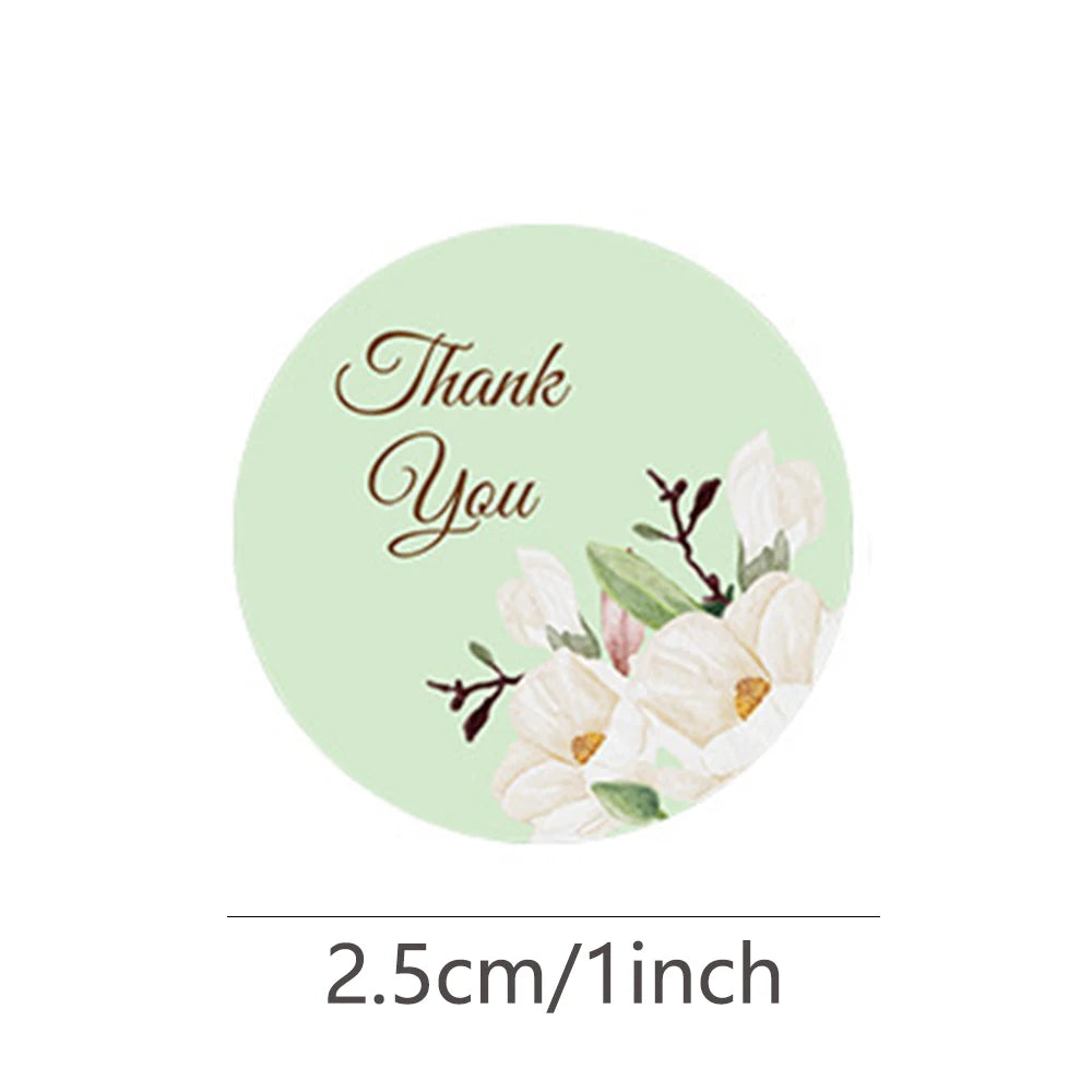 100-500pcs Thank You Sticker Holiday Decor Sticker Wedding Party Gift Sticker Birthday Gift Box Sticker Baking Labels