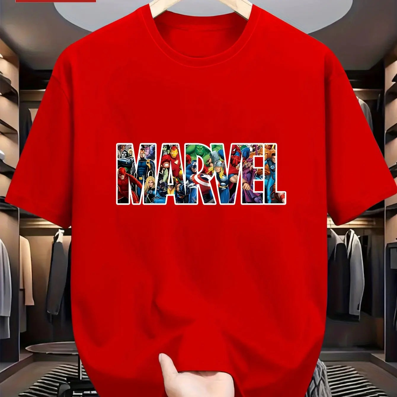 Marvel Logo Boys Summer T-shirt Father and Son Kids Family Parent-child Clothing Casual Oversized Men's Short Sleeves Y2k Top