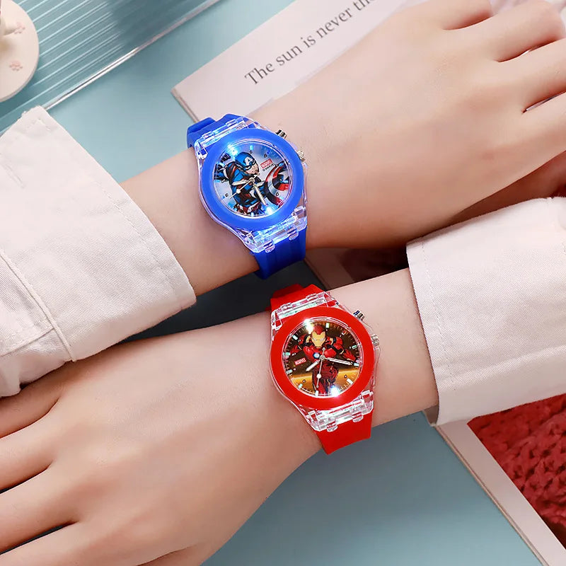 Spider Watch  Kids Luminous Watch Cute Silicone Colorful Lights Watch Gifts for Girls Kids Watches
