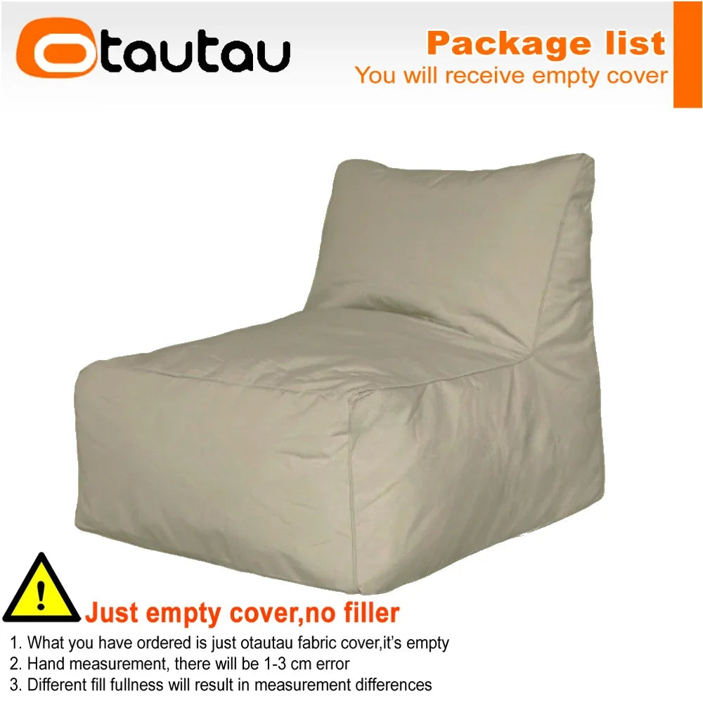 OTAUTAU Outdoor Oxford Bean Bag Lounger Cover Swim Pool Float Sofa Bed Pouf SF508【No Filler!Need To Buy Filler By Yourself !】