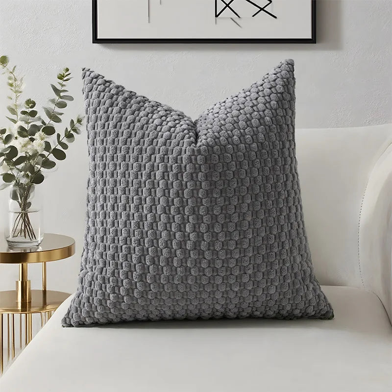 Decorative Sofa Pillow Cover Solid Soft Cushion Cover Home Pillowcase for Living Room Bedroom Sofa Decoration 45*45 50*50 40*40