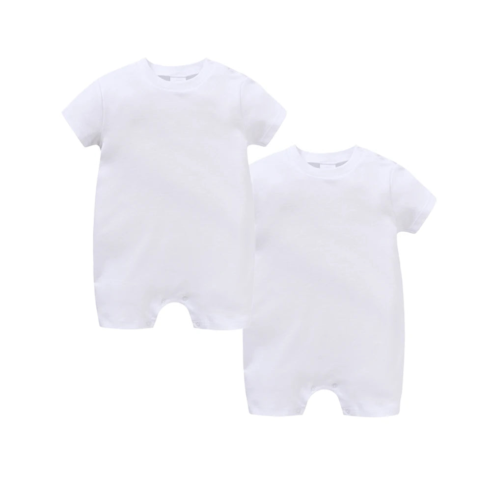 Kavkas 2 Pcs a set Baby Boy Girls Rompers Short Sleeve O-Neck 100% Cotton Summer Infant Clothes