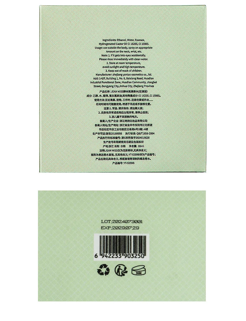 Original Brand Perfume Women 85ml Fragrance Spray Pheromone Parfum Pour Femme Lasting Cologne Scent Perfumes Mujer Originales