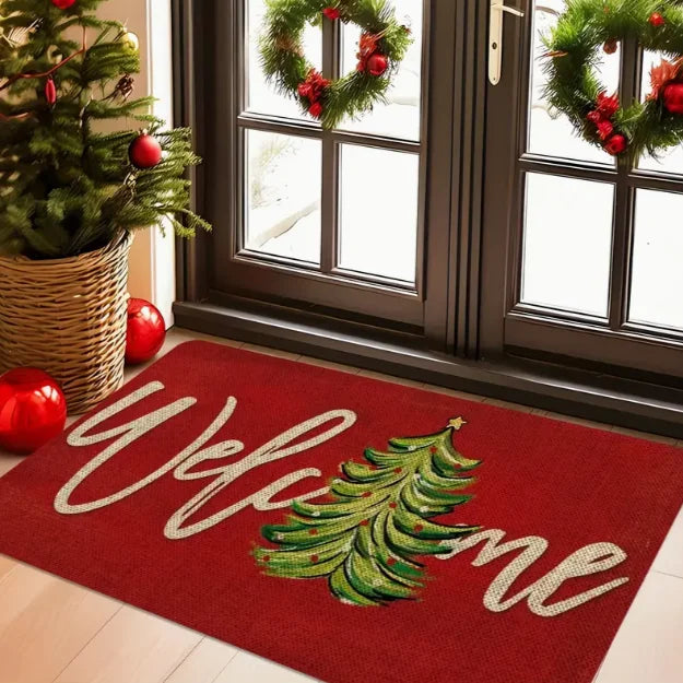 Christmas Gnome Pattern Door Mat Soft Carpet  Living Room Kitchen Bedroom Bathroom Laundry Room Christmas Home Christmas Decor