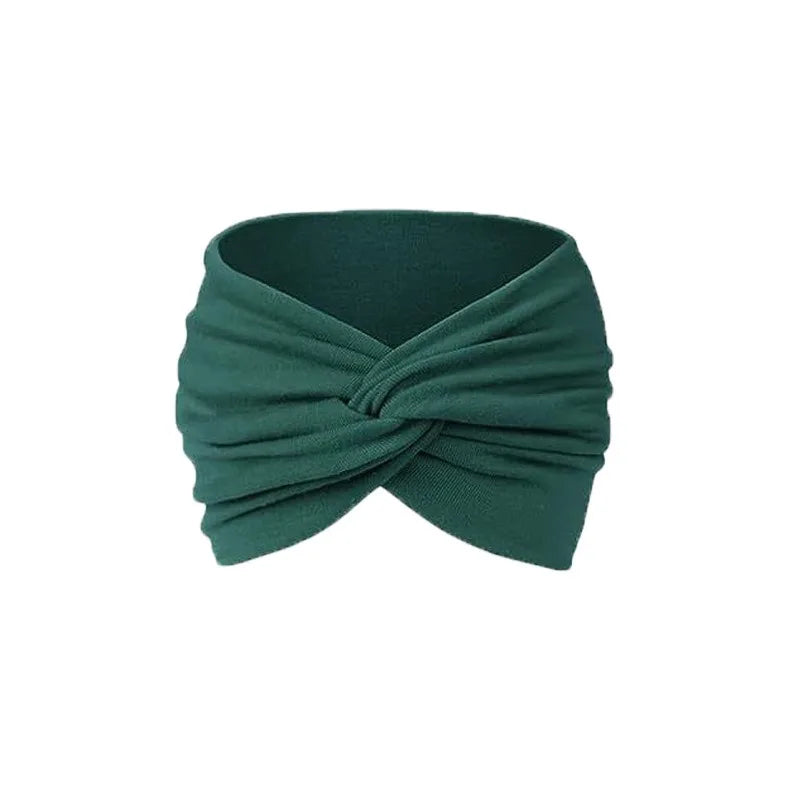 Bandeau élastique pour le fitness, bandeau à large bord pour le yoga, bandeau absorbant la transpiration, foulard à la mode, cravate bandeau