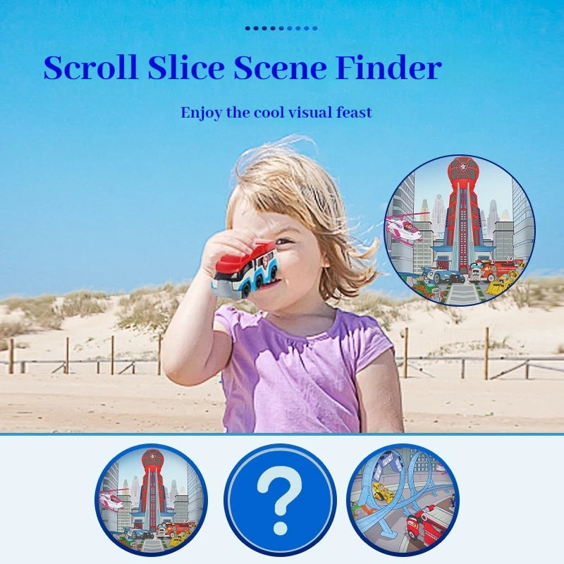 Original Paw Patrol True Metal Series Peek A View Vehicle Ryder Headquarters Patrol Car Movie Collectible Classic Kid Toys Gifts