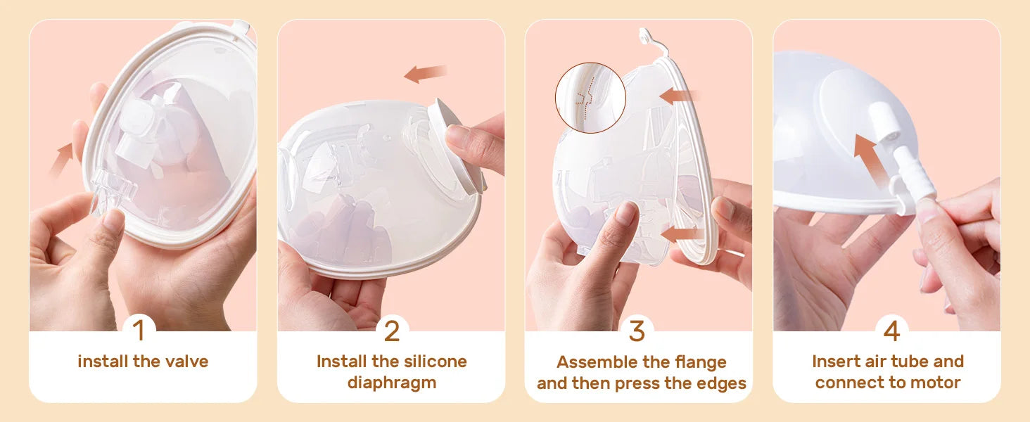 NCVI 2025 Hands Free Wearable Breast Pump,4 Modes 9 Levels,21/24/28mm, With Anti-Drip Cup Low Noise