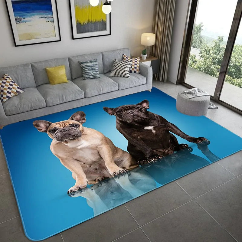 3D Vision Cat Carpet Dog Mat Boys' and Children's Room Decorative Carpet Sofa Area Coffee Tables Non-slip Soft Mat Bedroom