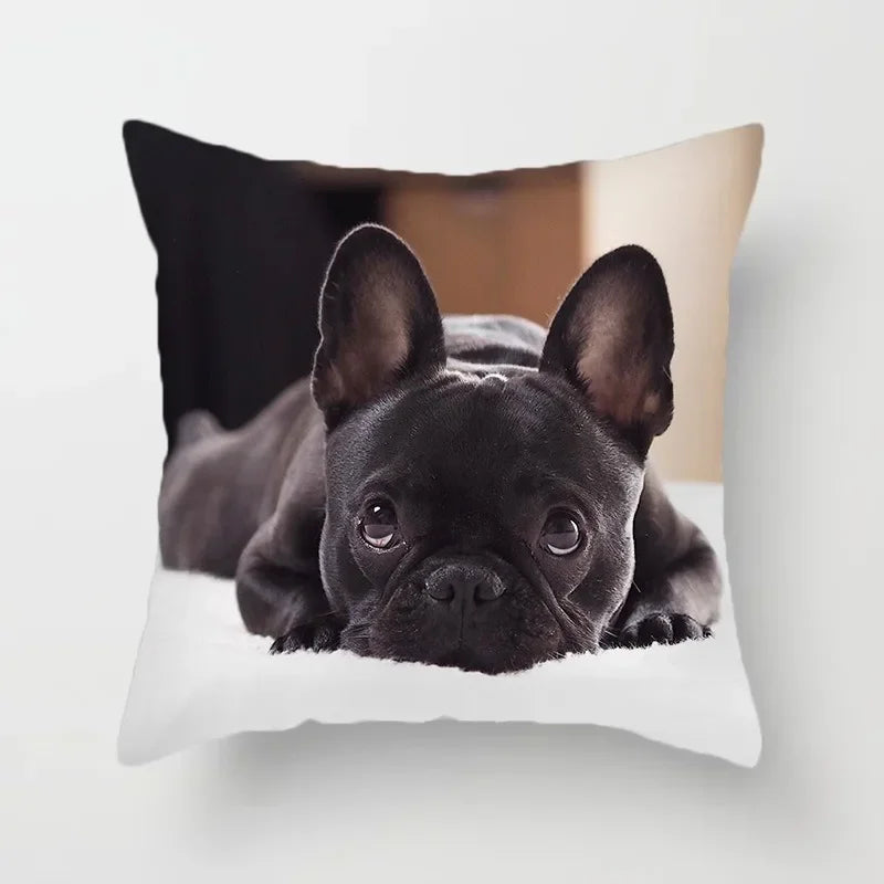 Golden Retriever Pet Dog Pattern Printed Pillow Cover Fashionable Luxury Home Decoration Office Seat Cushion Cover