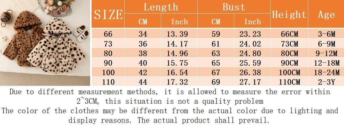 Baby Clothes Girl Winter Full Printed Spot Pattern Warm Lamb Suede Baby Girl's Outerwear Hooded Cute Casual Girl's Coat