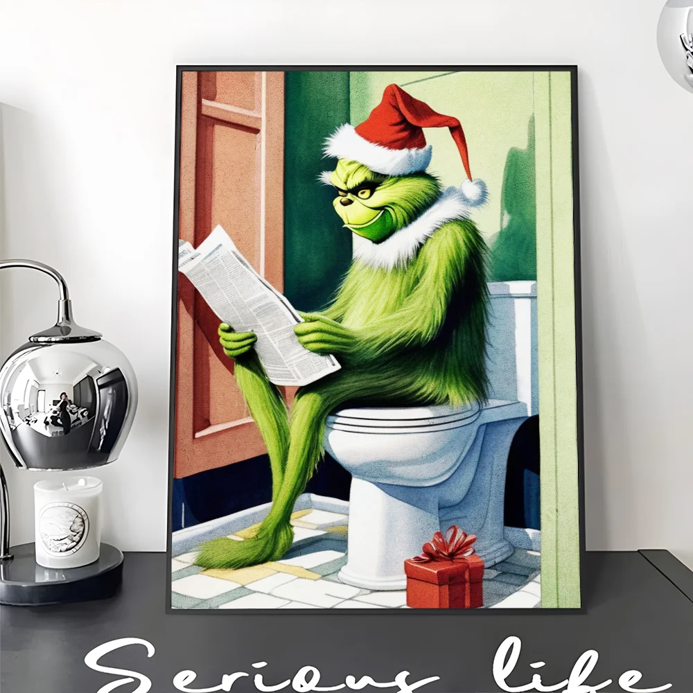 Film The G-Grinch C-Christmas DIY Sticky Poster Whitepaper Prints Posters Artwork Vintage Decorative Painting