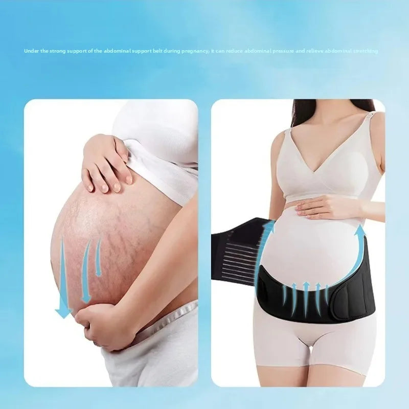 M/L/XLPregnant Women Support Belly Band Back Clothes Belt Adjustable Waist Care Maternity Abdomen Brace Protector Pregnant Women