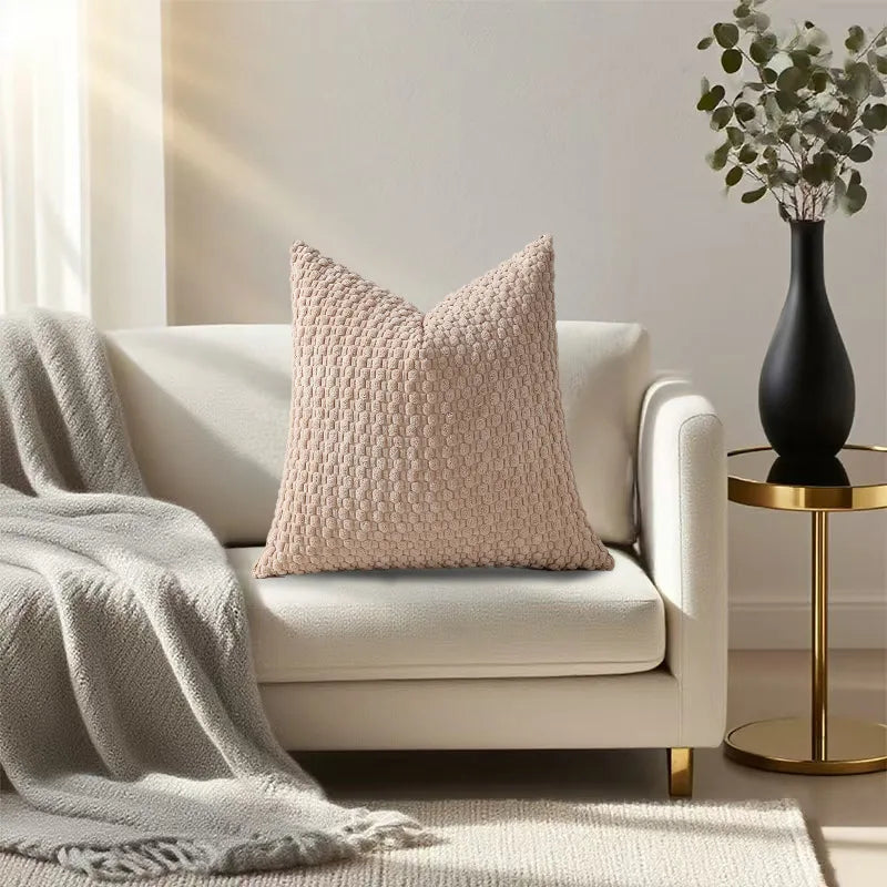 Decorative Sofa Pillow Cover Solid Soft Cushion Cover Home Pillowcase for Living Room Bedroom Sofa Decoration 45*45 50*50 40*40