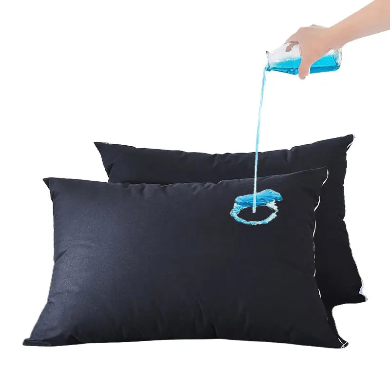 2pcs Solid Waterproof Pillow Protector Bedbug Proof Zipper Pillowcases Microfiber Fabric Pillow Cover