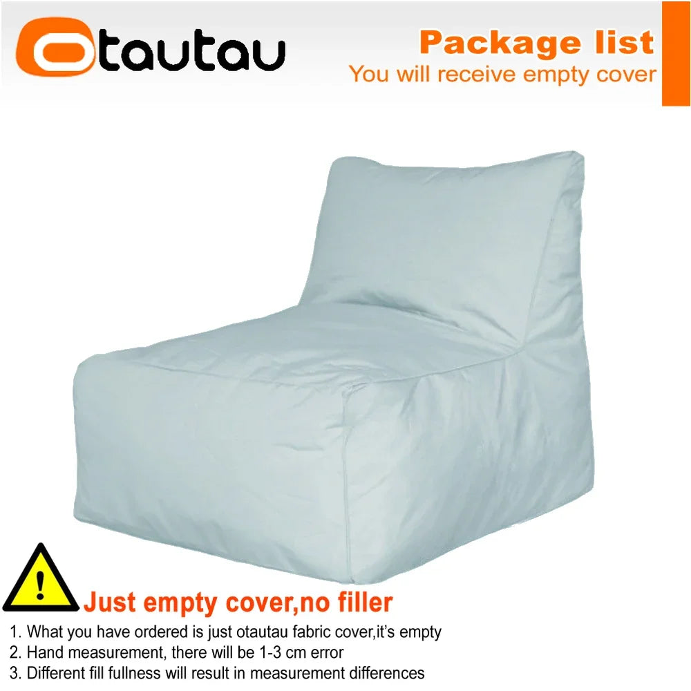 OTAUTAU Outdoor Oxford Bean Bag Lounger Cover Swim Pool Float Sofa Bed Pouf SF508【No Filler!Need To Buy Filler By Yourself !】