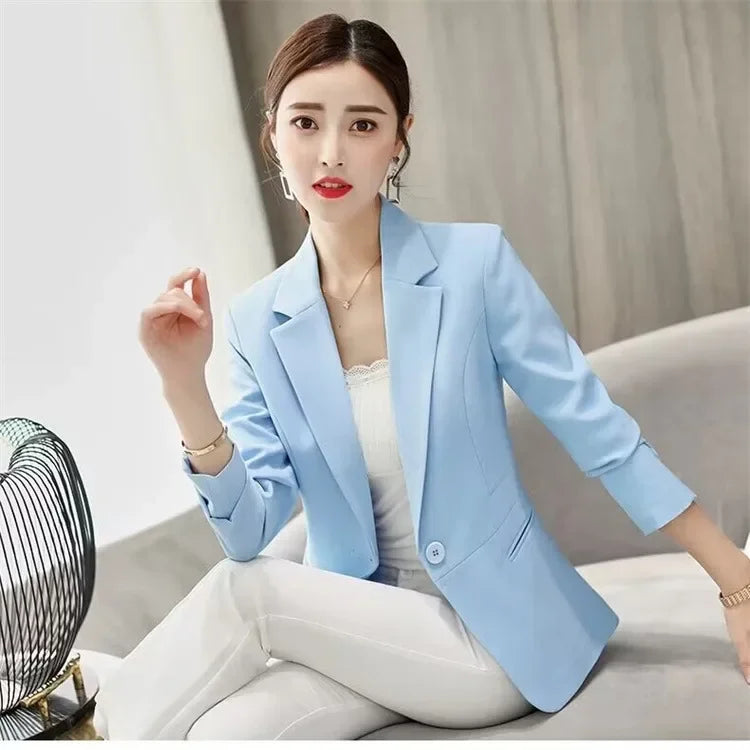 Slim Fit Women's Business Jacket Commuter StyleSmall Size Office Goddess Suit Top Casual ElegantChinese Fashion Coat