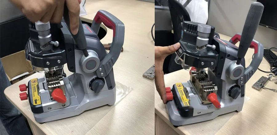 Manuel de machine de découpe de clés Xhorse Dolphin XP-007 XP007 avec clés de coupe de piste de batterie au lithium intégrée/touches latérales/à fossettes