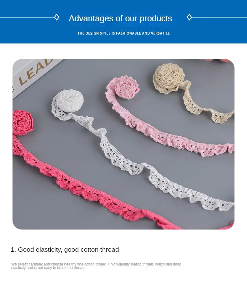 Accessoires de couture en dentelle Matériel de tissu pour Broderie Artisanat