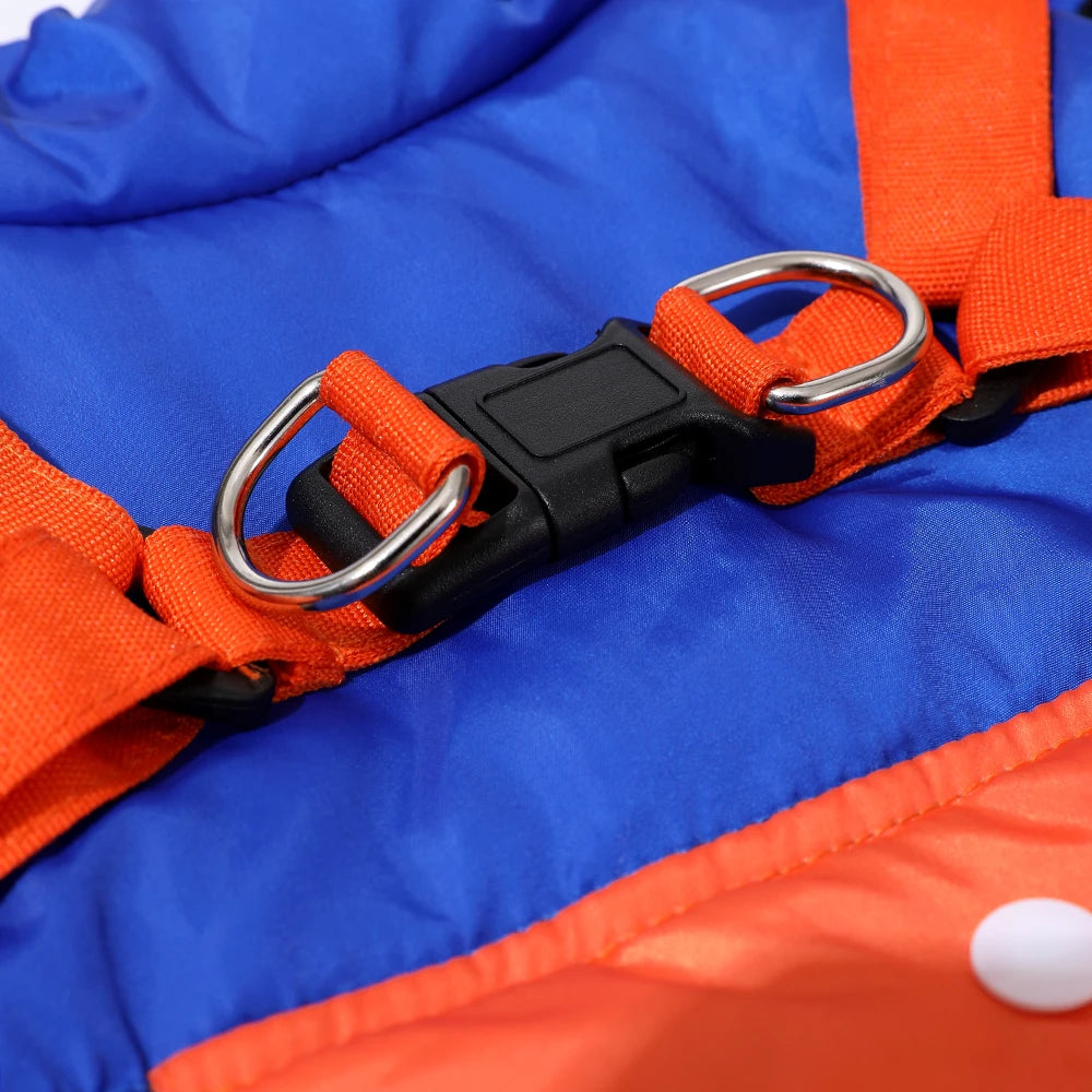 Warm Dog Coat For Autumn Winter Windproof Dogs Jacket With Harness Outdoor Waterproof Puppy Jacket For Small Medium Dogs Bulldog