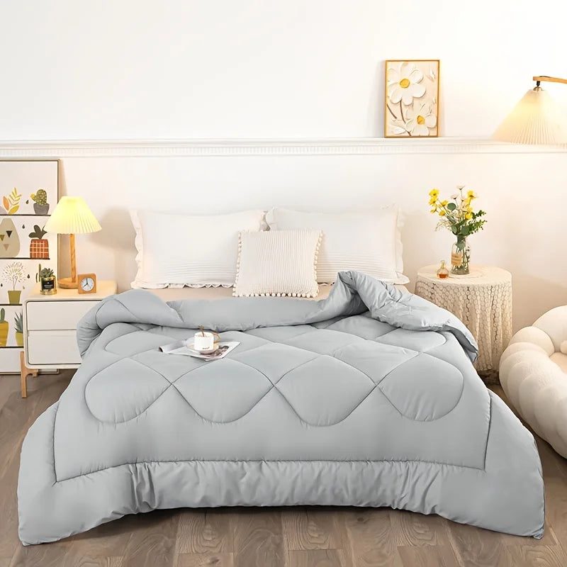 High quality solid color thickened warm comfortable soft skin friendly fabric Quilting quilt  winter spring autumn blanket