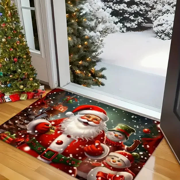 Christmas Gnome Pattern Door Mat Soft Carpet  Living Room Kitchen Bedroom Bathroom Laundry Room Christmas Christmas Home Decor