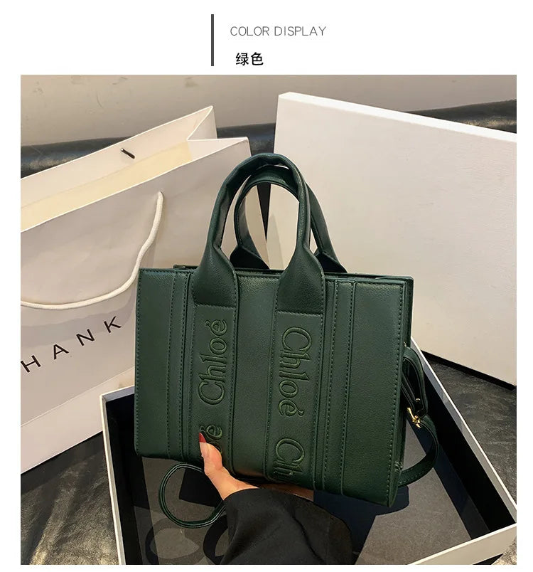 ‌2025 Fashion Embroidery Handbag - Adjustable Shoulder Tote, Crossbody Purse, Trendy & Practical, Perfect for Daily Outfits‌