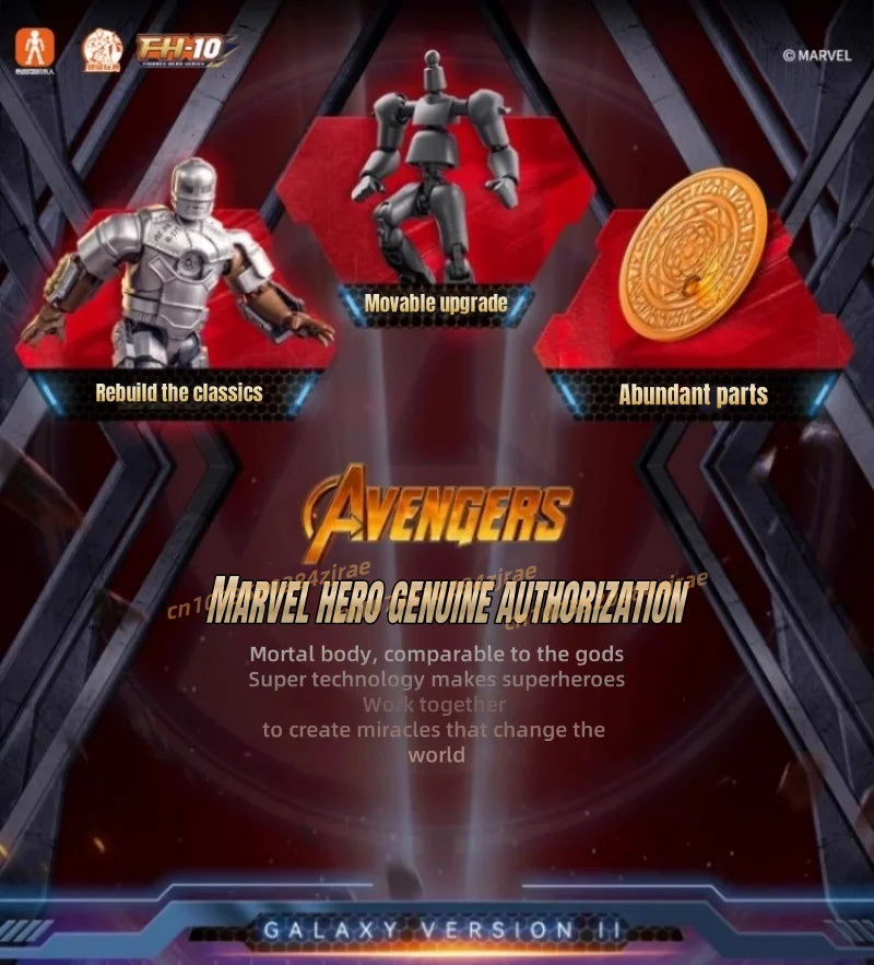 BLOKEES Marvel Building Blocks Galaxy Version 2 Unlimited Legend series Spider Man Iron Man Assembling Toy Model Ornaments Gifts