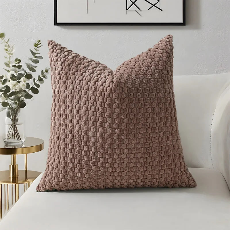 Decorative Sofa Pillow Cover Solid Soft Cushion Cover Home Pillowcase for Living Room Bedroom Sofa Decoration 45*45 50*50 40*40
