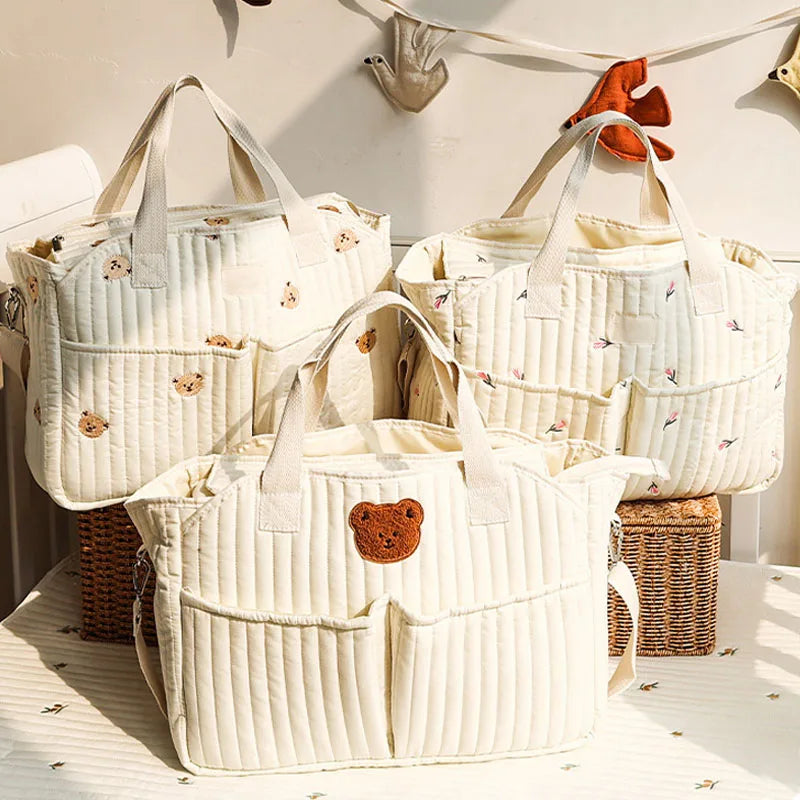 Baby Diaper Bag Large Capacity Baby Outing Portable Handbag Storage Diaper Bag Multi-functional Messenger Mommy Bags