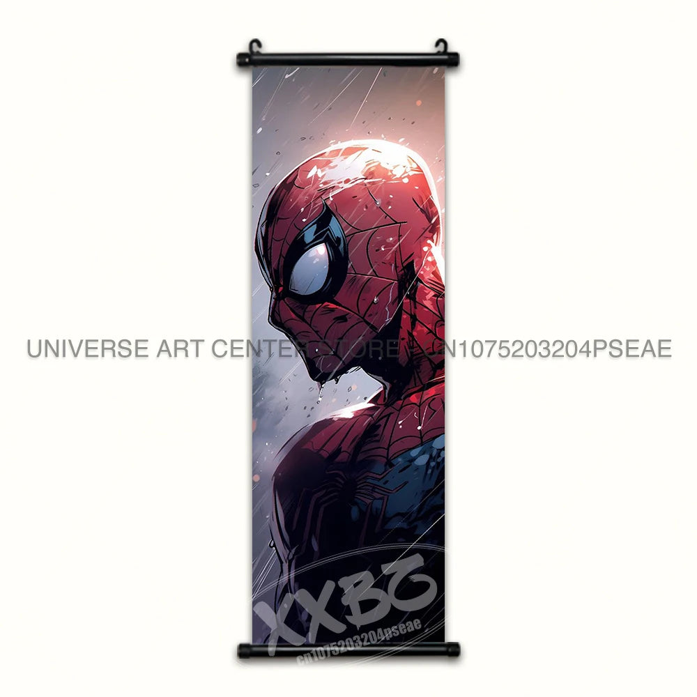 Marvel Poster Black Panther Home Decor The Avengers Wall Art Venom Hanging Painting Spider Man Scrolls Picture Wolverine Mural
