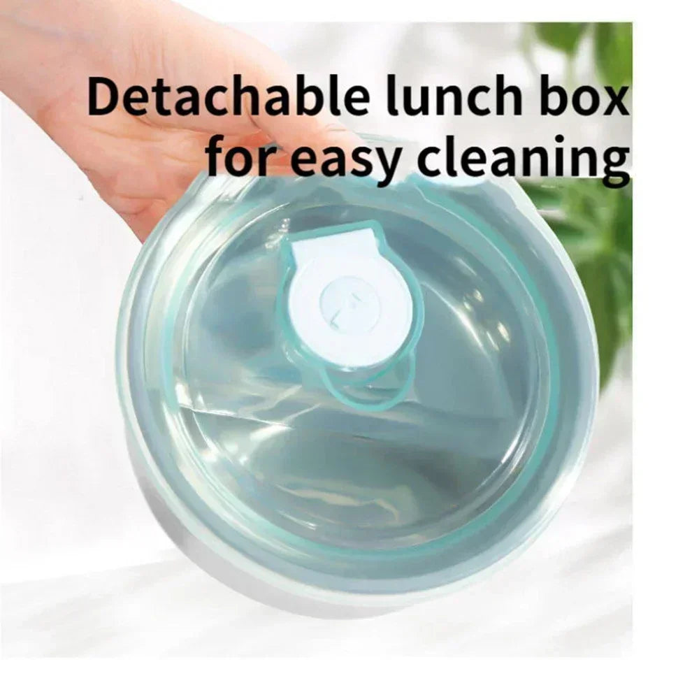 Electric Mini Lunch Box USB Charging Food Heater Container Car Home Travel Portable Rice Cooker Warmer Stainless Steel Bento Box