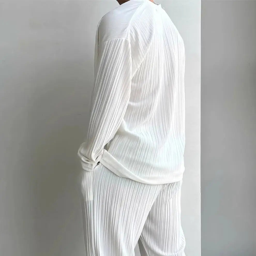 Pull Chemise Casual Mode Décontracté couleur unie