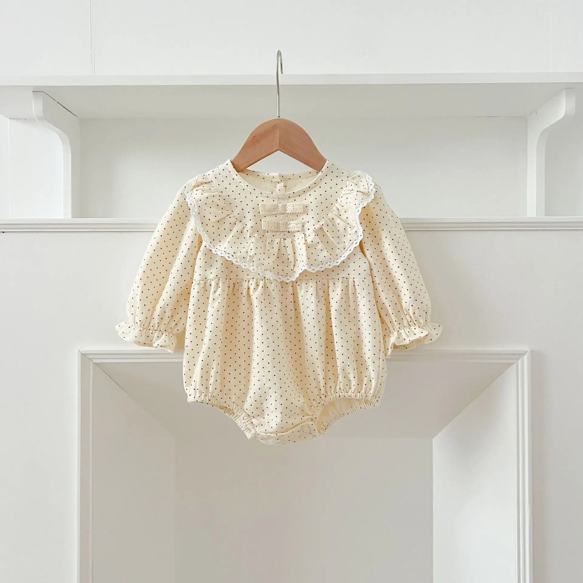 Christmas Infant Baby Girl Romper Autumn Winter Newborn Baby Girl Children Clothes Red Plaid Lapel Long Sleeved Newborn Romper