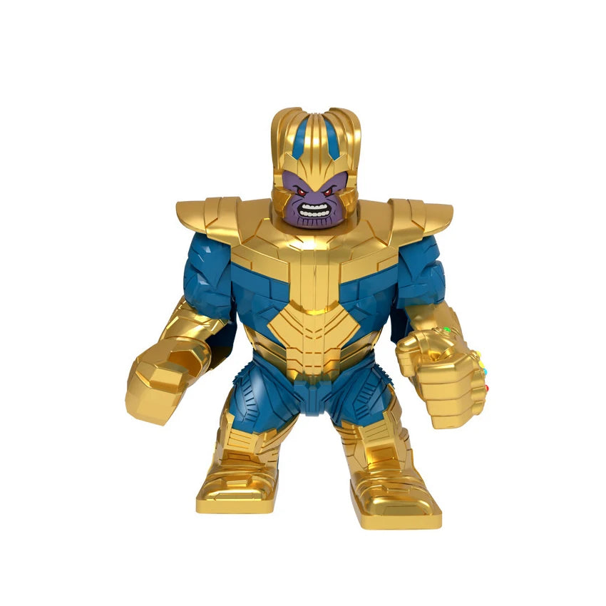 Hot Marvel movie Avengers DIY superhero 3D model character set building block assembly toy children's birthday gift boy girl