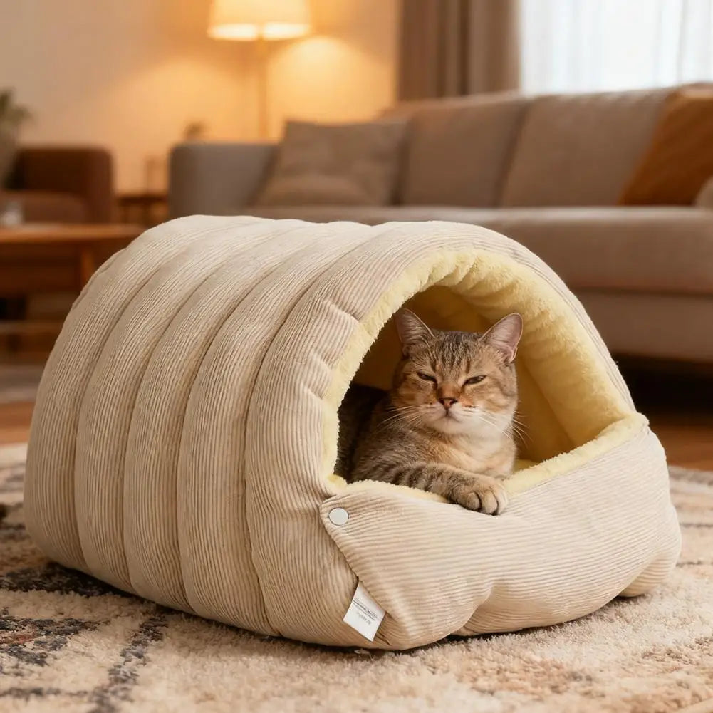 Winter Warm Pet Sleeping Nest Four Seasons Soft Cat Cave Bed Kitten Nest Kennel Pet Supplies For Cats Dogs Puppy