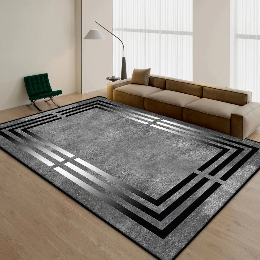 Modern Simple Household Mat Soft Luxury Carpets for Living Room Non-slip Bedroom Luxury Decoration Tapetes Area Rug Home Decor