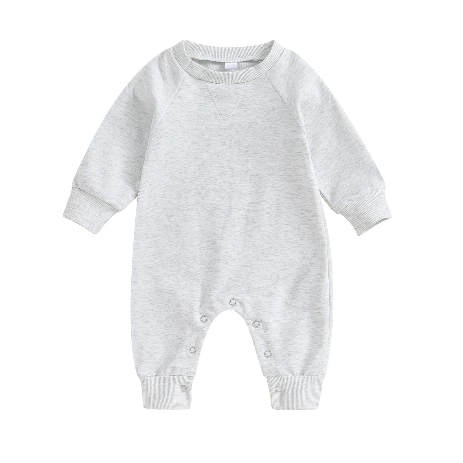 FOCUSNORM 7 Colors Newborn Baby Girls Boys Casual Romper 0-18M Solid Long Sleeve Button Jumpsuits Clothes