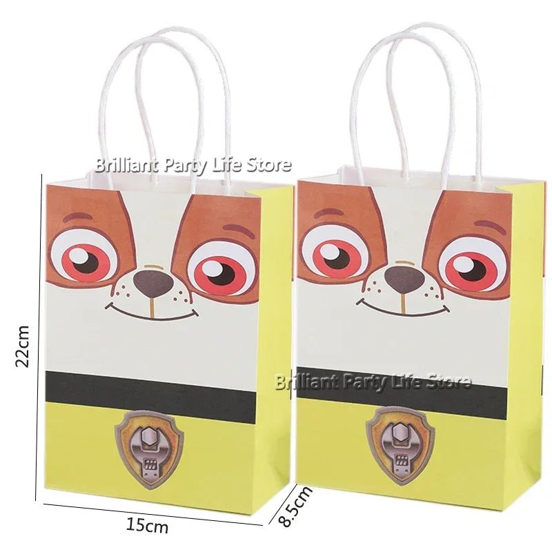 Paw Patrol Cartoon Gift Bag Shopping Bag Candy Biscuit Storage Bag Portable Handbag Pouch Party Supplies Baby Shower