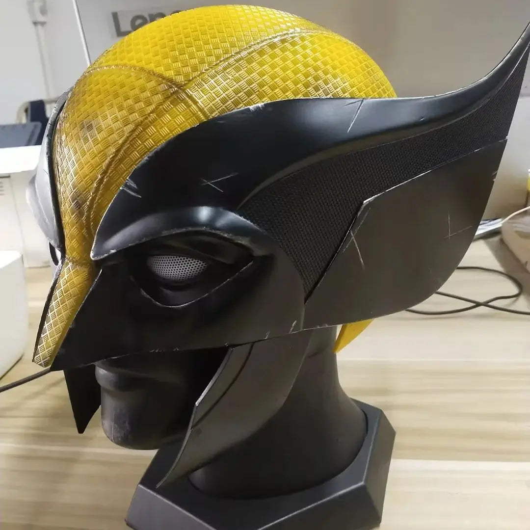 mar-vel Damaged Wolverine Mask with Magnatic Eyes 1:1 3D Resin Halloween Cosplay Mask Wolverine Helmet Cos masque for Gift