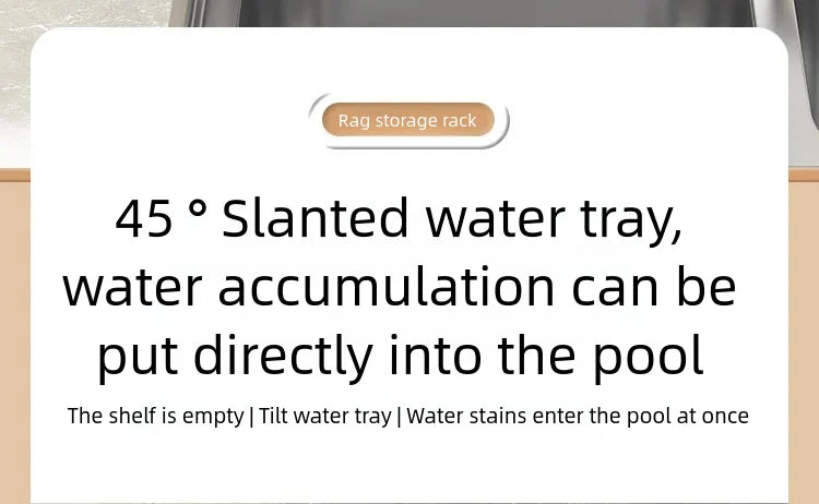 Tap Mounted Shelf for Home Kitchen Accessories Kitchen Spice Storage Shelf with Drainage Rack Installation Sink Organizer